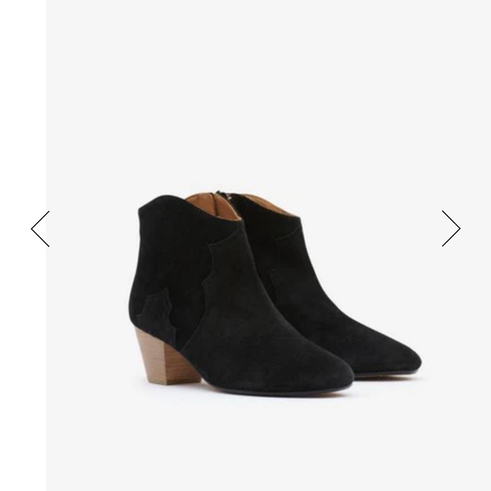 NWOT Isabel Marant Dicker Boots Black Suede Size 38